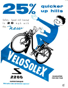 velosolex 2200 25% quicker up hills