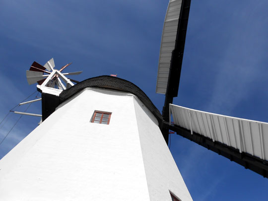 Vue des ailes du moulin de Aarsdale