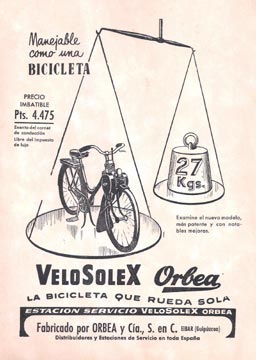 Velosolex Orbea la bicicleta que rueda sola