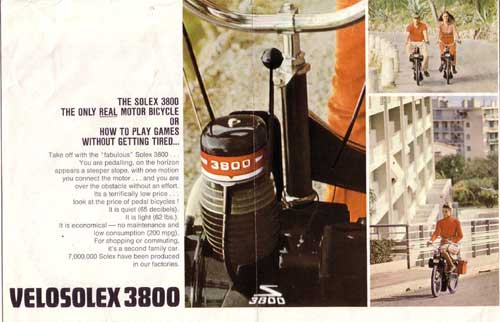 The solex 3800 the only real motor bicycle...