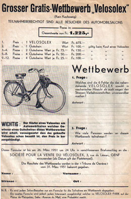 Grosser Velosolex Wettewerb Velosolex