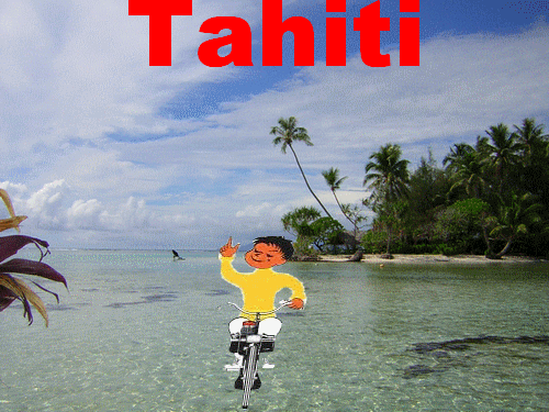 Le Solex à Tahiti